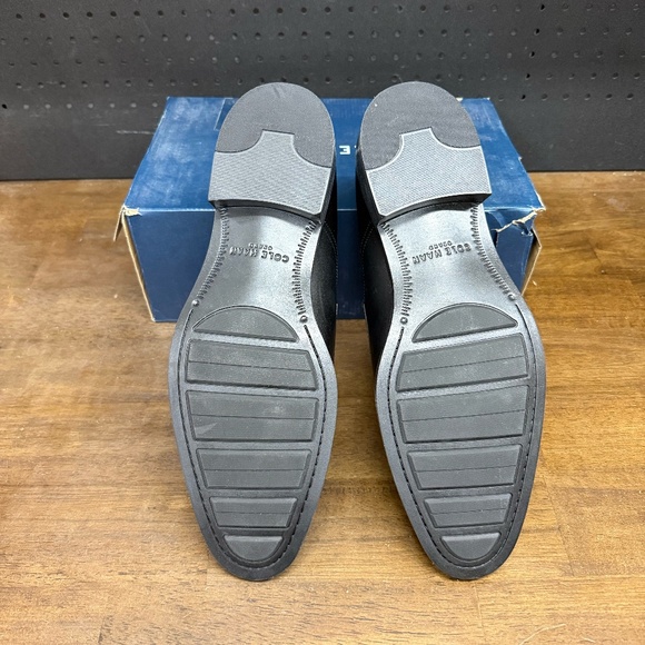 New W/ Box! Men's Cole Haan Black Leather Hawthorne Pen Business Loafers Size 13 - Picture 5 of 5
